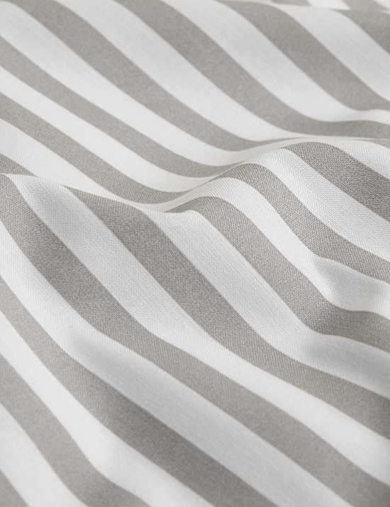Cotton Blend Simple Stripe Bedding Set