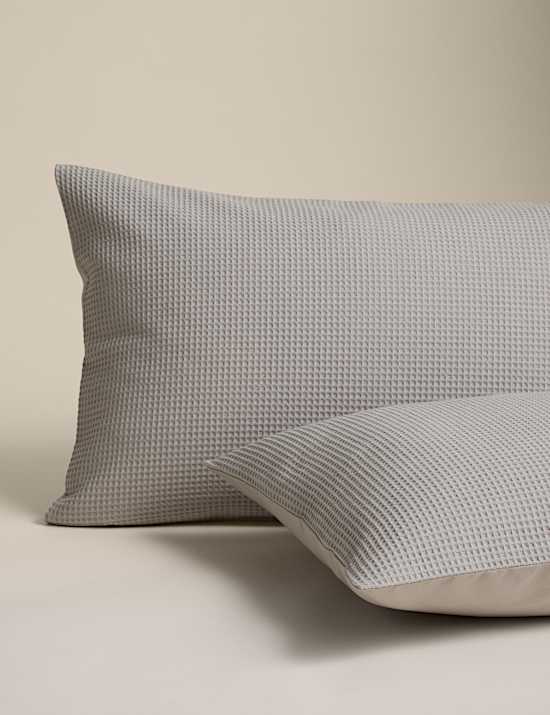 Washed Cotton Waffle Bedding Set