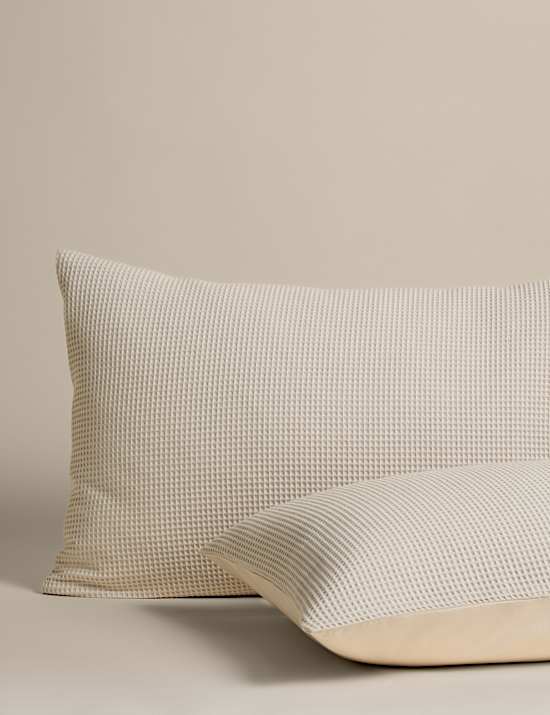 Washed Cotton Waffle Bedding Set