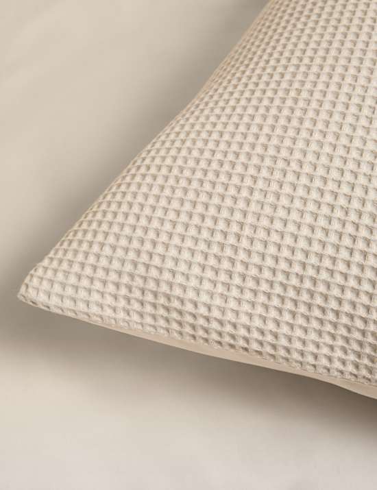 Washed Cotton Waffle Bedding Set