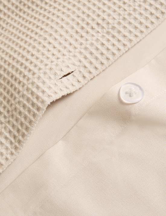 Washed Cotton Waffle Bedding Set