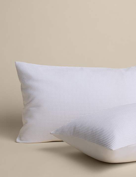 Washed Cotton Waffle Bedding Set