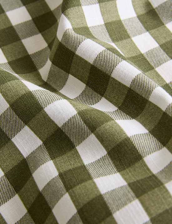 Pure Cotton Gingham Reversible Bedding Set