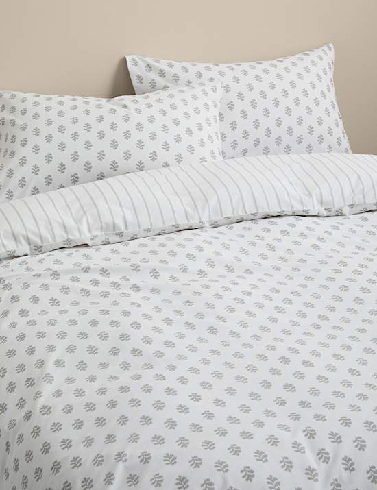 Cotton Blend Mini Leaf Bedding Set