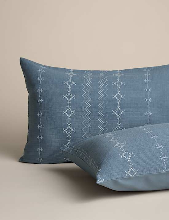 Pure Cotton Cross-Stitch Jacquard Bedding Set