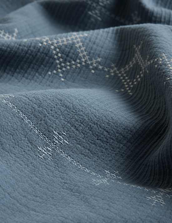 Pure Cotton Cross-Stitch Jacquard Bedding Set