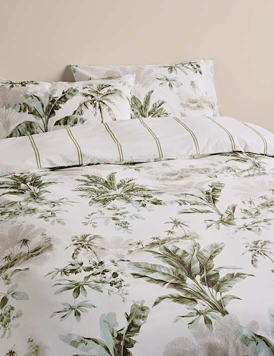 Pure Cotton Botanical Reversible Bedding Set