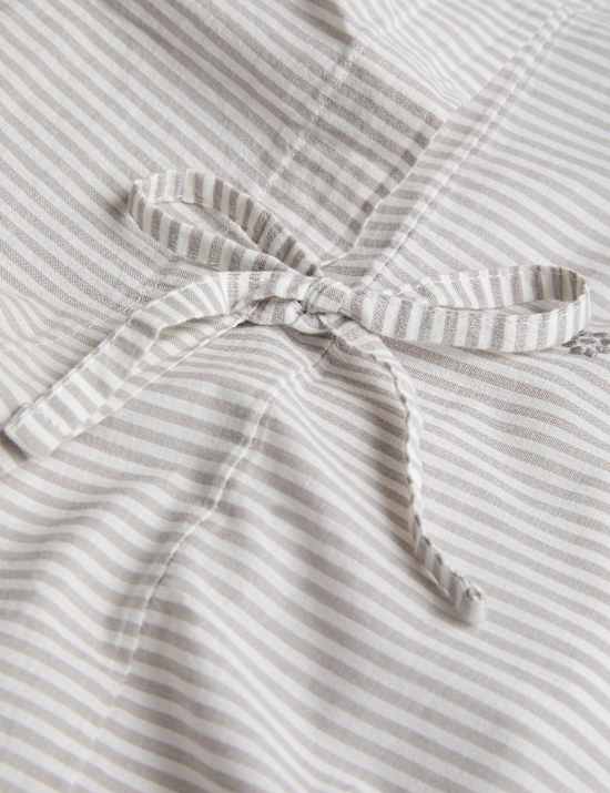 Pure Cotton Striped Embroidered Bedding Set