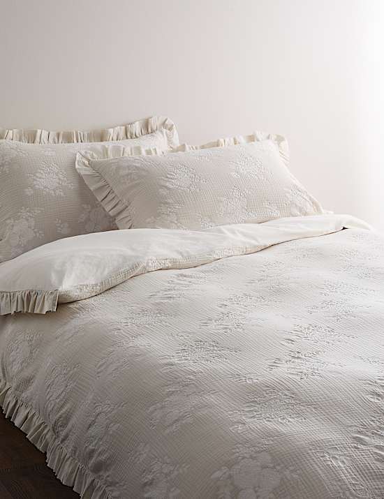 Pure Cotton Floral Jacquard Bedding Set