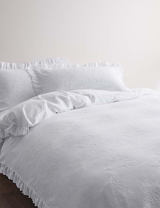 Pure Cotton Floral Jacquard Bedding Set