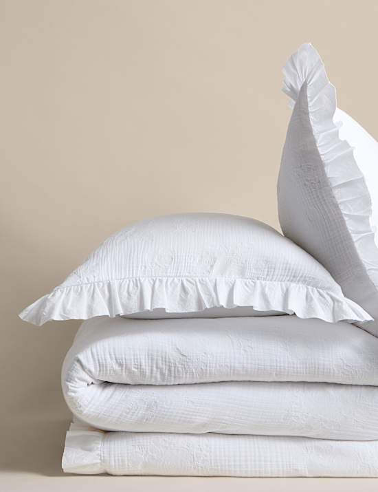 Pure Cotton Floral Jacquard Bedding Set