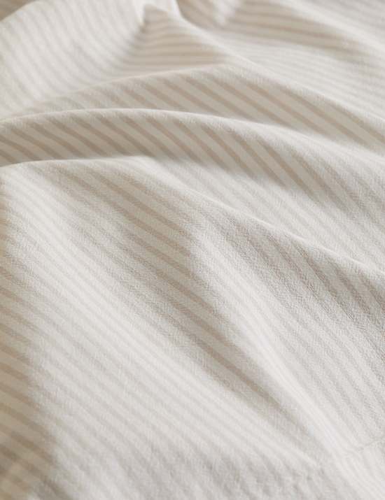 Pure Cotton Striped Tie Bedding Set