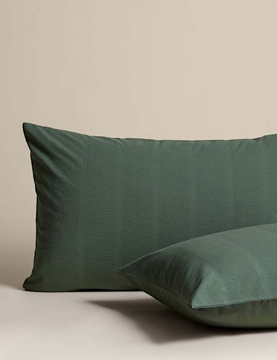 Pure Cotton Striped Seersucker Bedding Set