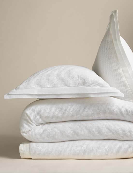 Cotton Rich Waffle Bedding Set