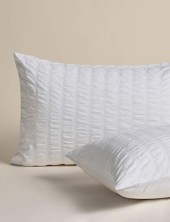 Parure de lit 100 % coton &agrave; motif gaufr&eacute;