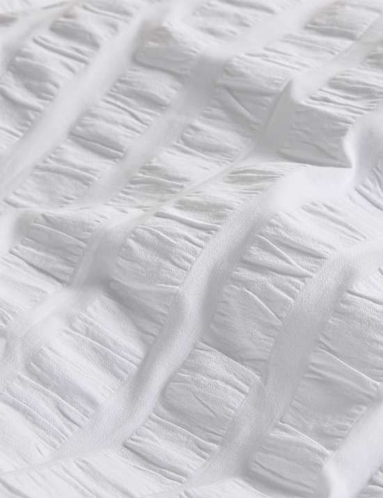 Parure de lit 100 % coton &agrave; motif gaufr&eacute;