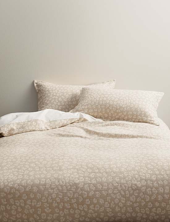 Pure Cotton Leopard Jacquard Bedding Set