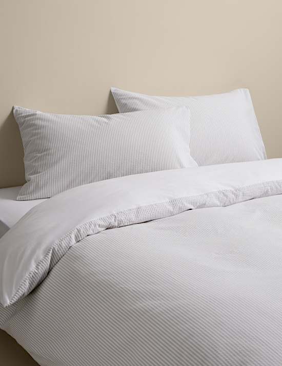 Pure Cotton Striped Seersucker Bedding Set