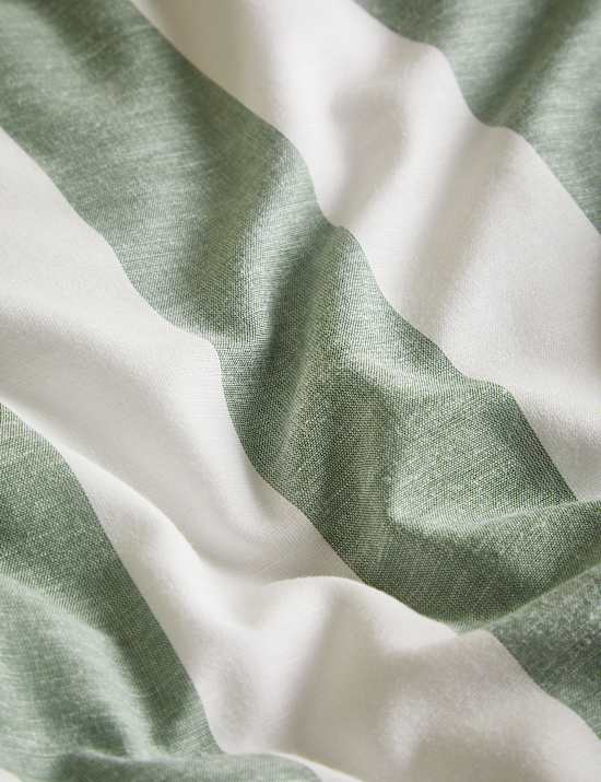 Linen Blend Striped Yarn Dye Bedding Set