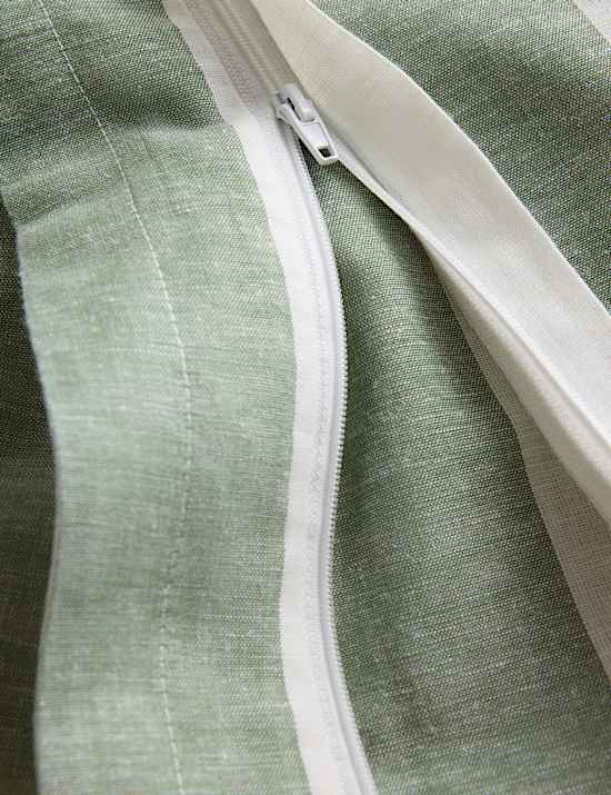 Linen Blend Striped Yarn Dye Bedding Set