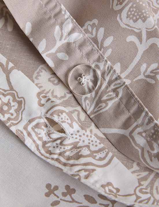 Cotton Rich Trailing Floral Bedding Set