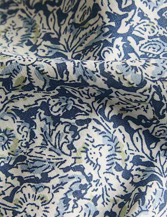 Pure Cotton Floral Woodblock Bedding Set