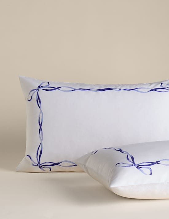 Pure Cotton Bow Border Print Bedding Set