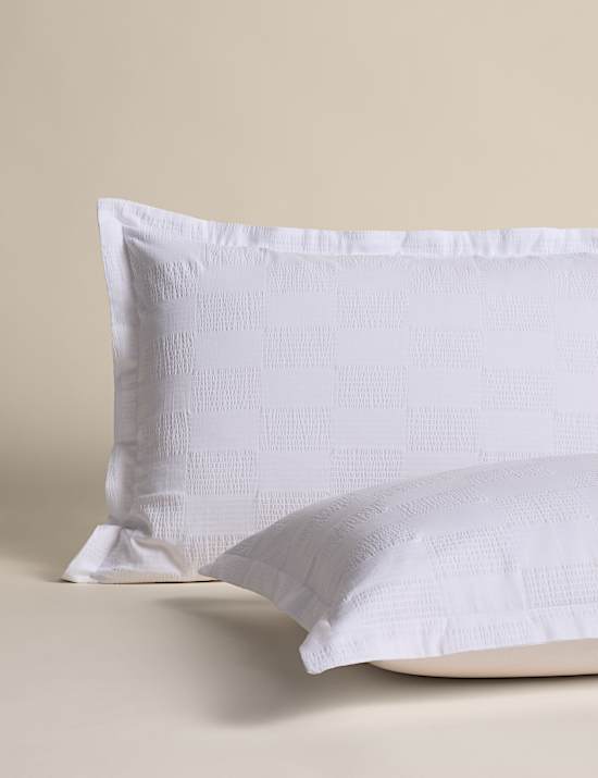 Sateen Seersucker Checkerboard Bedding Set