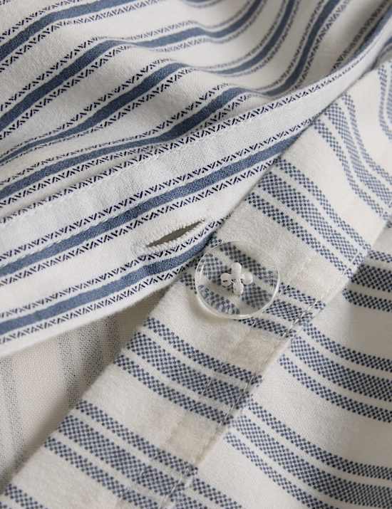 Brushed Cotton Striped Bedding Set