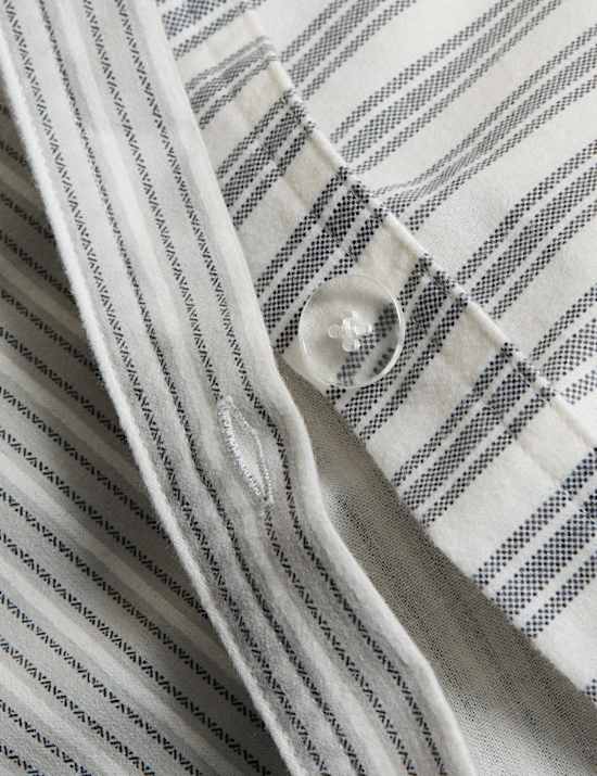 Brushed Cotton Striped Bedding Set