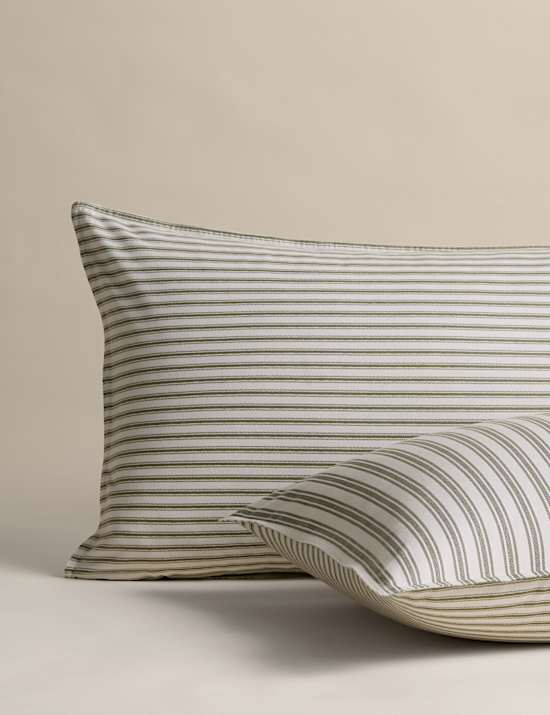 Brushed Cotton Striped Bedding Set