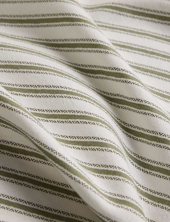 Brushed Cotton Striped Bedding Set