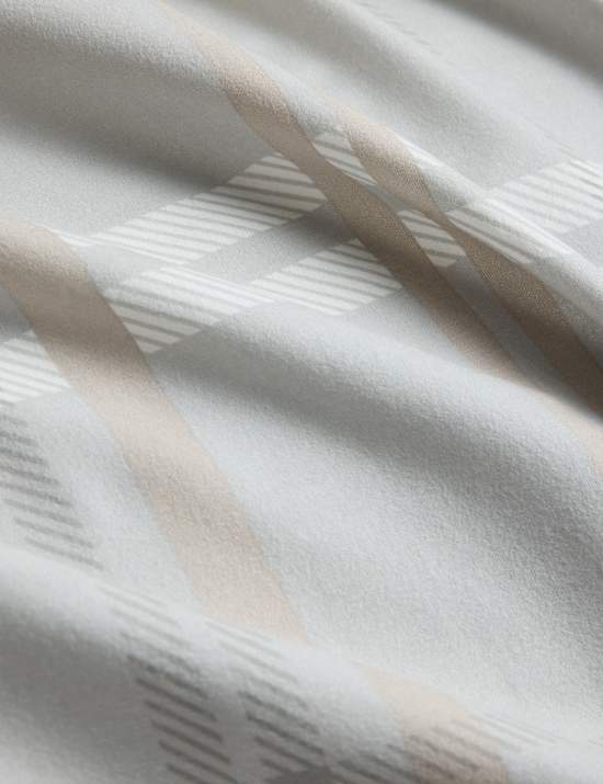 Brushed Cotton Check Bedding Set