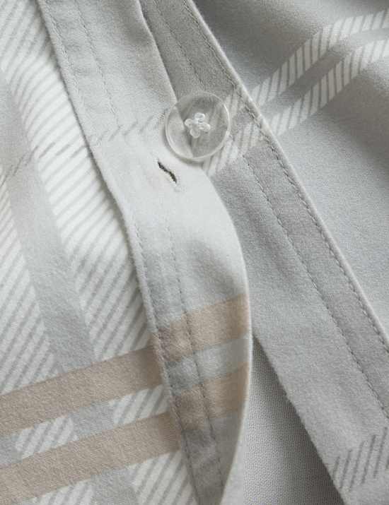 Brushed Cotton Check Bedding Set