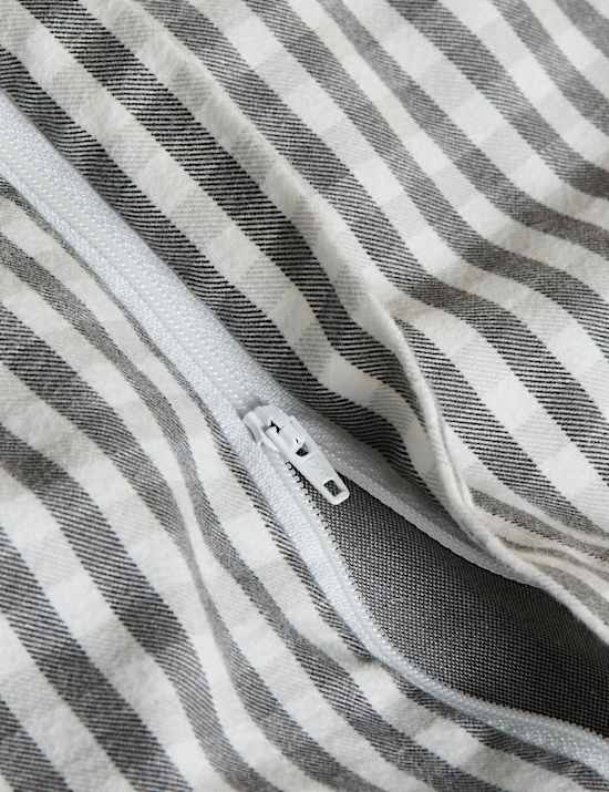 Brushed Cotton Melange Gingham Bedding Set