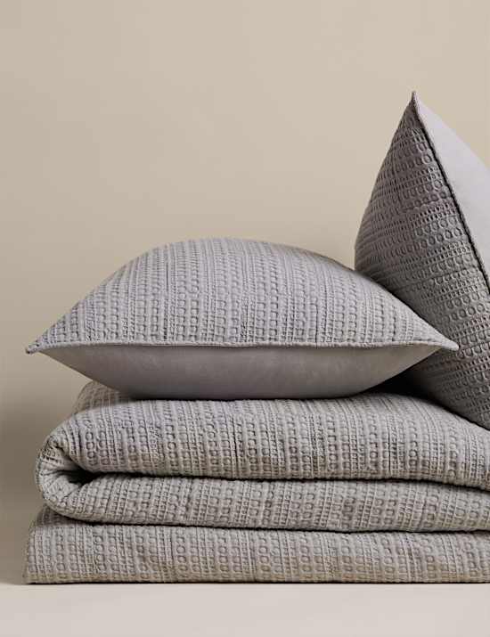 Pure Cotton Quilted Waffle 2.5 Tog Bedding Set
