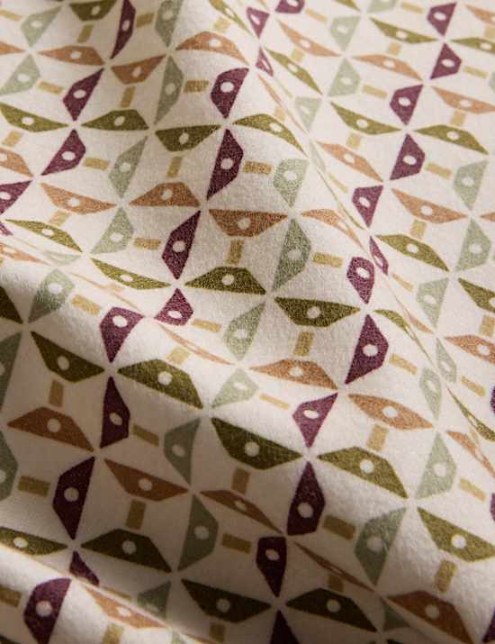 Pure Cotton Geometric Brushed Bedding Set