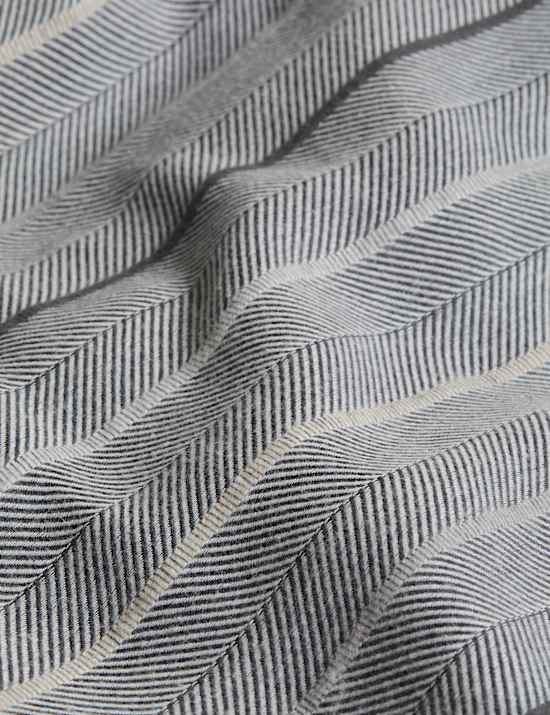Pure Cotton Herringbone Striped Bedding Set