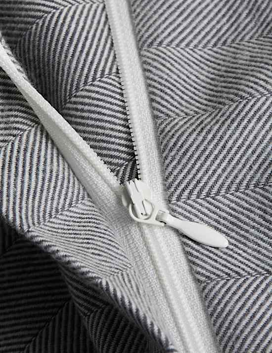 Pure Cotton Herringbone Striped Bedding Set