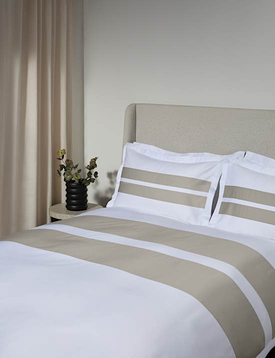 Sateen Stripe Bedding Set
