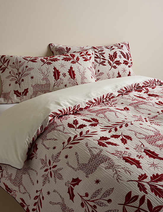 Woodland Pure Cotton Jacquard Bedding Set