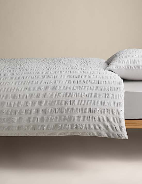 Pure Cotton Striped Seersucker Bedding Set
