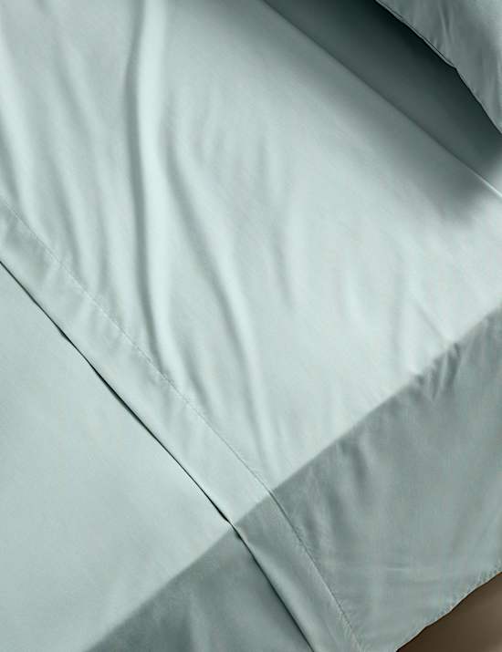 Drap plat en lyocell dot&eacute; de la technologie Stay Cool