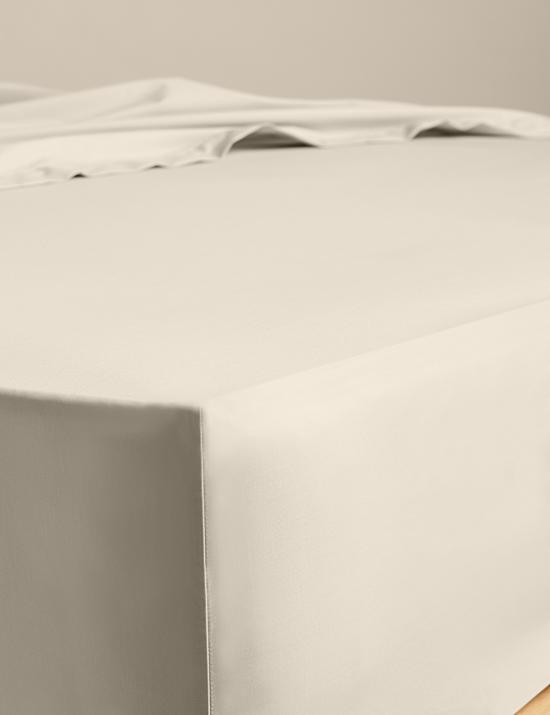 Drap-housse &agrave; bonnets tr&egrave;s profonds en coton &eacute;gyptien avec une densit&eacute; de tissage de 230 fils