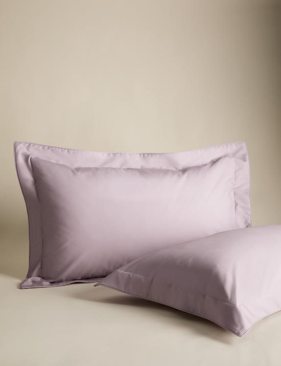 2 Pak Sarung Bantal Oxford Katun Mesir Crisp Kerapatan Serat 230