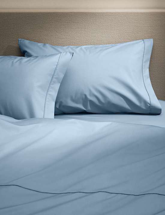 2 pak Sarung Bantal Katun Mesir Ukuran King Kerapatan Serat 230