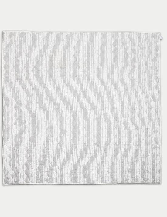 Colcha 100 % algod&oacute;n acolchada a rayas