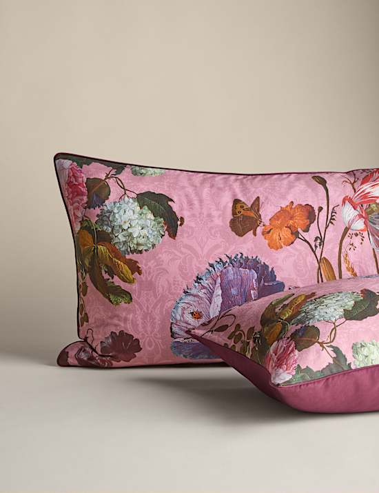 Pure Cotton Floral Border Bedding Set