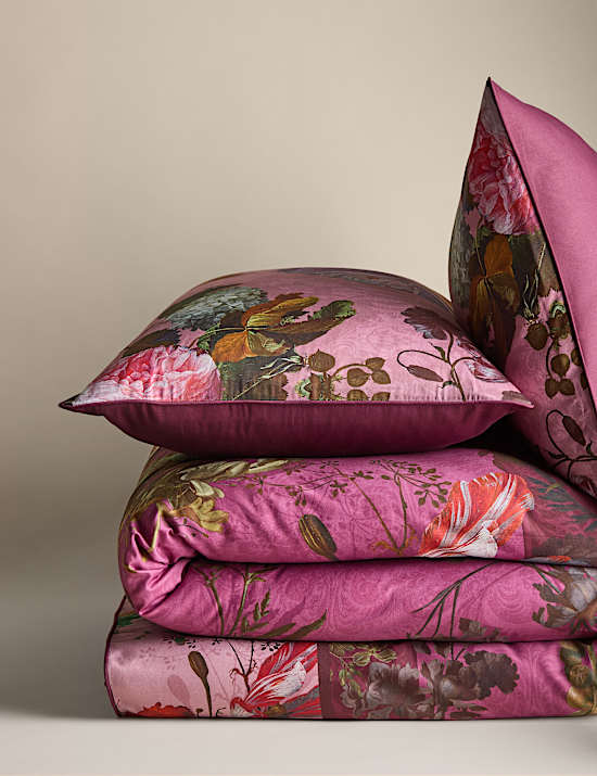 Pure Cotton Floral Border Bedding Set