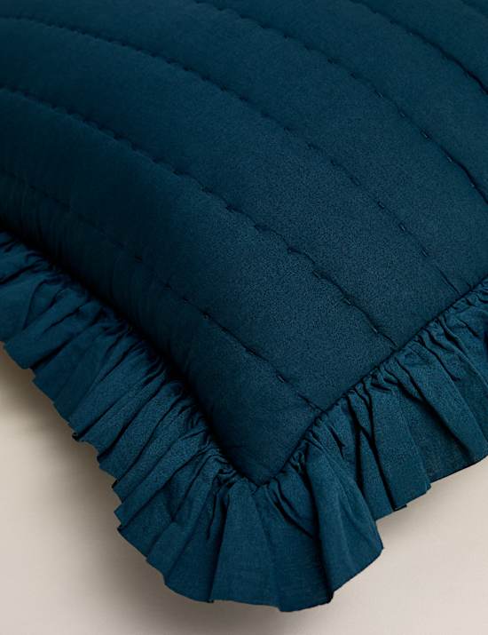Pure Cotton Ruffle Edge Pillow Sham